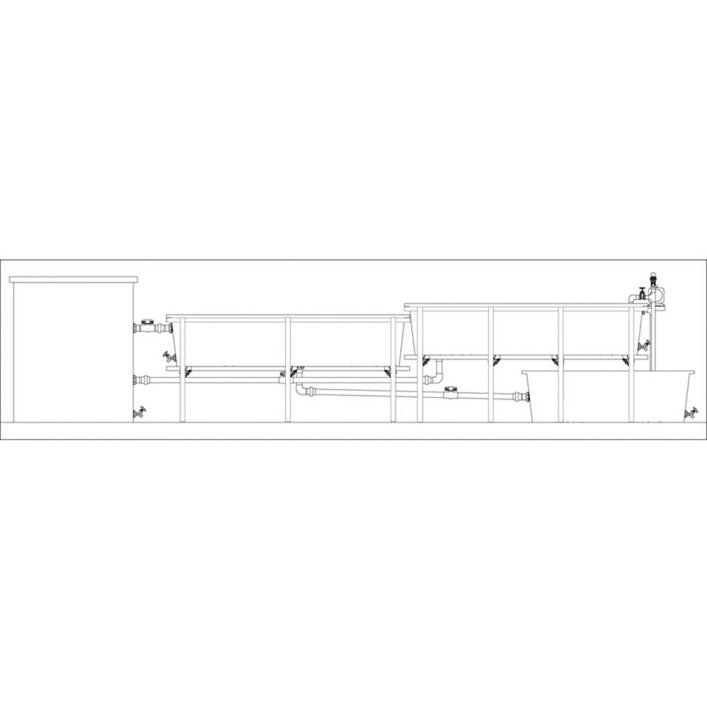 300 Gallon Aquaponic Grow Bed