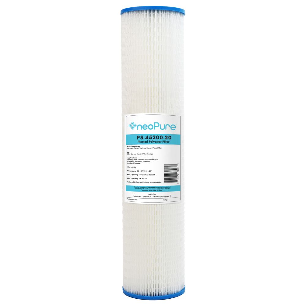 Neo-Pure PS-45200-20 20" BB High Efficiency Pleated Filter 20 micron
