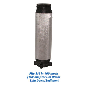 Rusco/Vu-Flow Hot Water Filter Screens for Spin-Down/Sediment Filters - Fits 3/4 in 30 mesh [533 mic] for Hot Water Spin Down/Sediment