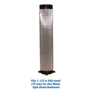 Rusco/Vu-Flow Hot Water Filter Screens for Spin-Down/Sediment Filters - Fits 3/4 in 30 mesh [533 mic] for Hot Water Spin Down/Sediment