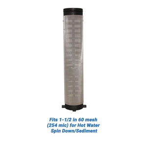 Rusco/Vu-Flow Hot Water Filter Screens for Spin-Down/Sediment Filters - Fits 3/4 in 30 mesh [533 mic] for Hot Water Spin Down/Sediment