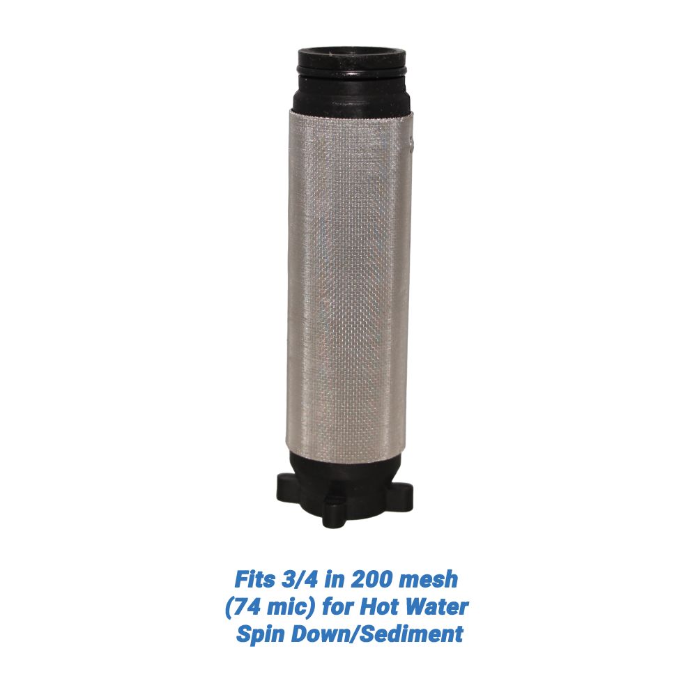Rusco/Vu-Flow Hot Water Filter Screens for Spin-Down/Sediment Filters - Fits 3/4 in 30 mesh [533 mic] for Hot Water Spin Down/Sediment
