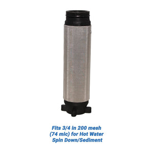 Rusco/Vu-Flow Hot Water Filter Screens for Spin-Down/Sediment Filters - Fits 3/4 in 30 mesh [533 mic] for Hot Water Spin Down/Sediment