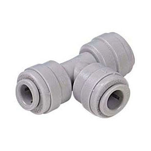 White DMfit Union Tee - 1/2" x 1/2" x 1/2" Push-in